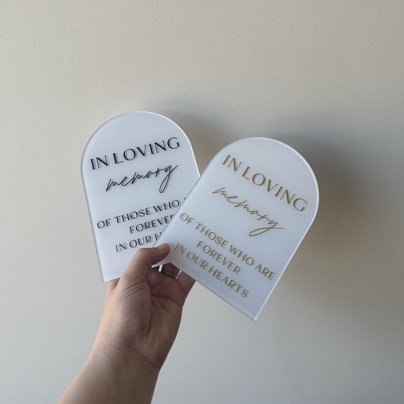 acrylic in loving memory sign, this candle burns sign for wedding decor, if heaven wasn't so far away sign, memorial sign for wedding day, reserved in loving memory, wedding memorial chair, cards and gifts, wedding guestbook sign, modern wedding sign