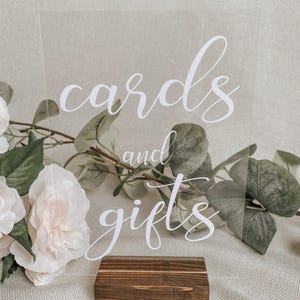 cartes et cadeaux décoration de mariage enseigne de table, cartes et cadeaux enseigne de table de réception, enseigne de douche nuptiale, enseigne minimaliste, enseigne de fête