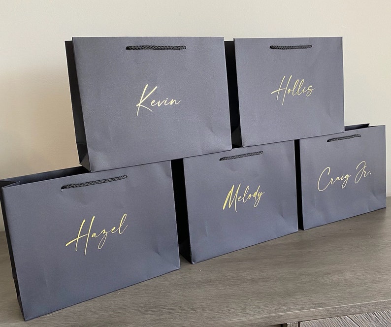 personalized luxury gift bags for bridesmaids groomsmen bachelorette parties bridal party gifts thank you baby bridal shower
