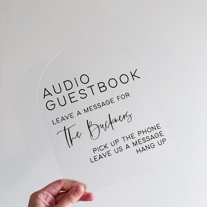 Acrylic Audio Guestbook Sign for Wedding Telephone Guestbook, Telephone ...