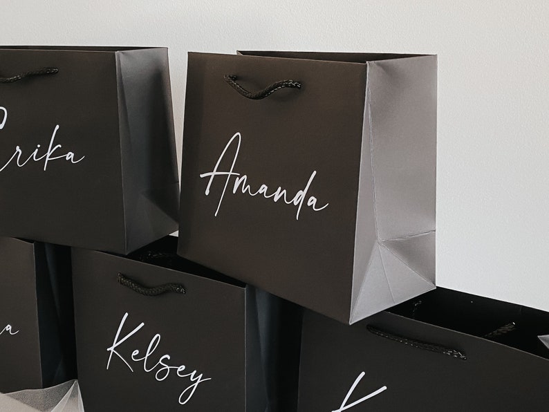 personalized luxury gift bags for bridesmaids groomsmen bachelorette parties bridal party gifts thank you baby bridal shower