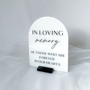 Acrylique dans le signe de la mémoire affectueuse, cette bougie brûle signe pour la décoration de mariage, si le paradis n'était pas si loin, signe commémoratif pour le jour du mariage