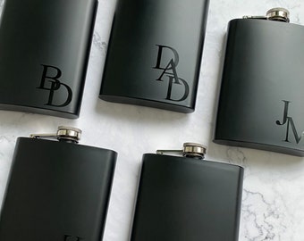 Personalized flask for groomsmen gifts best man gift father day gift bachelor party gift for men customized hip flask monogrammed flask