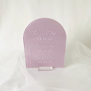 notre panneau d'histoire d'amour pour mariage moderne, panneau du premier jour du oui, meilleur jour, panneaux de réception de cérémonie de mariage, cartes et cadeaux, numéros de table