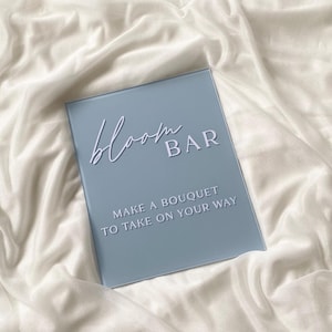 Flower Bar Arch Sign | Acrylic Flower Bar Sign | Flower Bar Sign | Flower Bar Acrylic Sign | Bridal Shower Favors Sign | Arch Sign, baby shower bouquet sign, wedding flower bar, bloom bar sign, baby shower decor, wedding decor, wedding signage