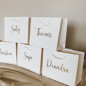 personalized luxury gift bags for bridesmaids groomsmen bachelorette parties bridal party gifts thank you baby bridal shower image 2