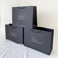 Personalized gift bag for bridesmaids, groomsmen, maid of honour, best man gifts, custom name white or black extra large gift bags, wedding product logo