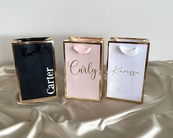 gift bag for wedding, wedding gift bags, luxury personalized gift bag, bridesmaids gift bags, groomsmen gift bags, bridal shower gift bag
