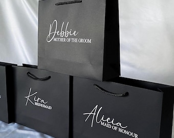 personalized luxury gift bags for bridesmaids groomsmen bachelorette parties bridal party gifts thank you baby bridal shower or bridal party