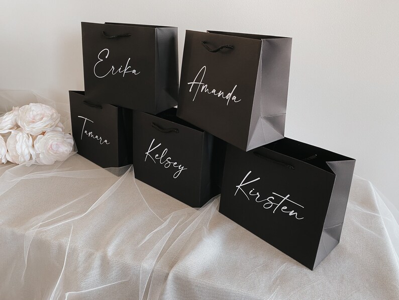 personalized luxury gift bags for bridesmaids groomsmen bachelorette parties bridal party gifts thank you baby bridal shower