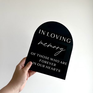 acrylic in loving memory sign, this candle burns sign for wedding decor, if heaven wasn't so far away sign, memorial sign for wedding day, reserved in loving memory, wedding memorial chair, cards and gifts, wedding guestbook sign, modern wedding sign