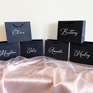 personalized luxury gift bags for bridesmaids groomsmen bachelorette parties bridal party gifts thank you baby bridal shower