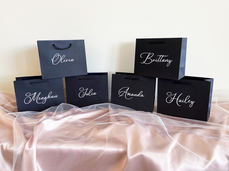 personalized luxury gift bags for bridesmaids groomsmen bachelorette parties bridal party gifts thank you baby bridal shower