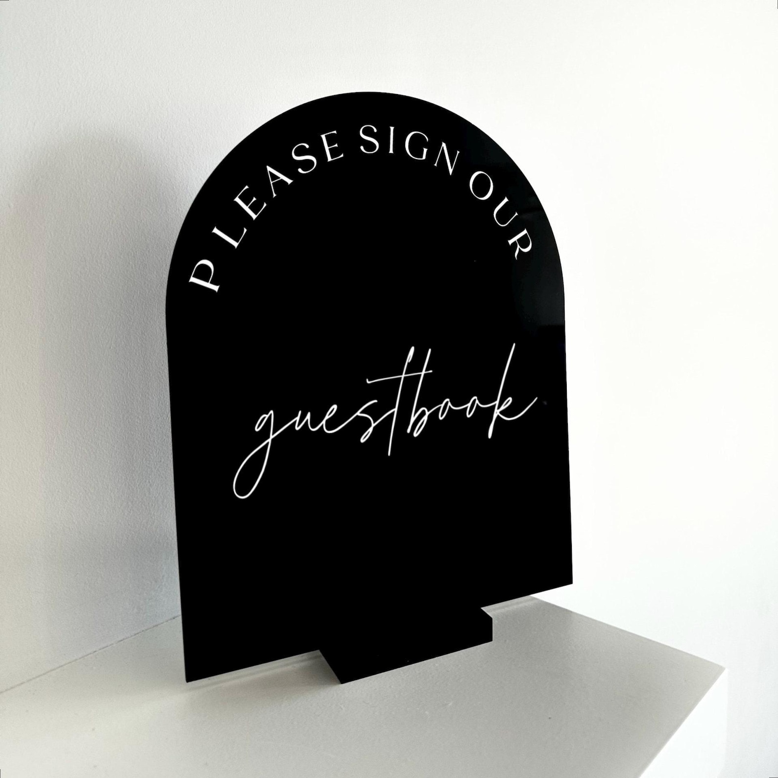 Acrylic Please Sign Our Guestbook Sign for Modern Wedding, Please Sign ...