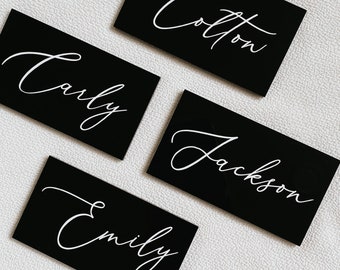 acrylic place cards, wedding name places, wedding place cards, name cards wedding, acrylic wedding sign, name plate, modern wedding decor