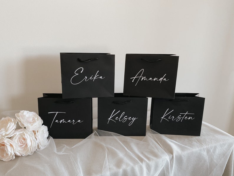 personalized luxury gift bags for bridesmaids groomsmen bachelorette parties bridal party gifts thank you baby bridal shower