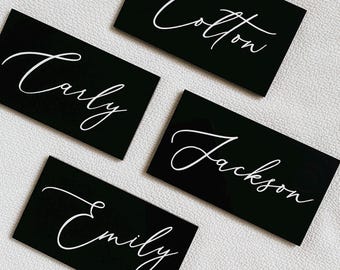 acrylic place cards, wedding name places, wedding place cards, name cards wedding, acrylic wedding sign, name plate, modern wedding decor