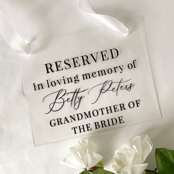 In loving memory sign for wedding ceremony, reserved seat, seating chart, table numbers, this candle burns, wedding reception sign