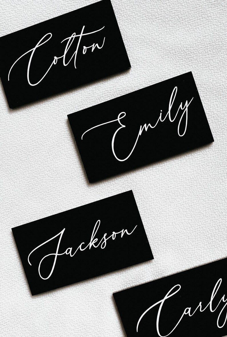 Acrylic Place Cards Wedding Name Places Wedding Place Cards Etsy Canada