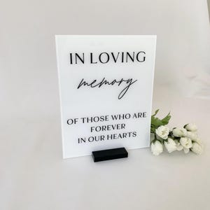 acrylic in loving memory sign, this candle burns sign for wedding decor, if heaven wasn't so far away sign, memorial sign for wedding day, reserved in loving memory, wedding memorial chair, cards and gifts, wedding guestbook sign, modern wedding sign