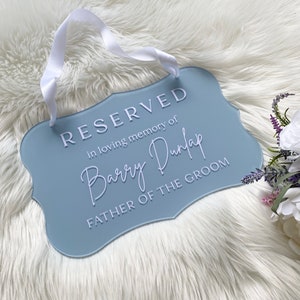 In loving memory sign for wedding ceremony, reserved seat, seating chart, table numbers, this candle burns, wedding reception sign