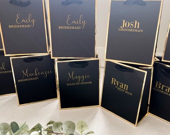gift bag for wedding, personalized bridesmaid gift bag, gift for groomsmen, bridal party gift bag, groomsmen proposal, thank you gift bags