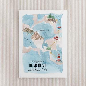 Going On A Bear Hunt Map | Make-Believe, Pretend Play Find A Bear Guide | Instant Download