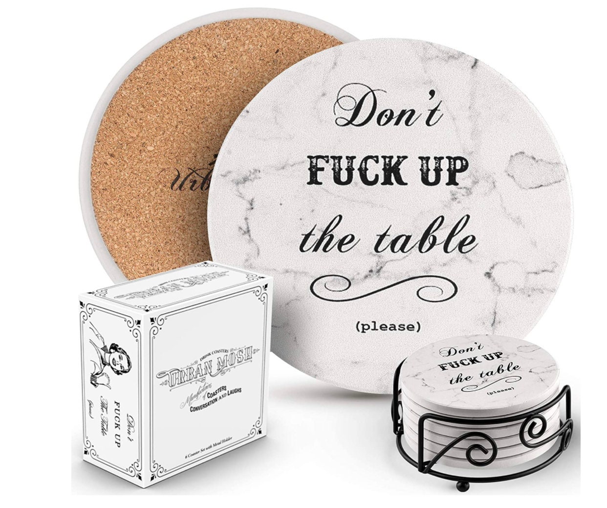 Funny Coasters for Drinks Absorbent Ceramic Drink Coaster Etsy
