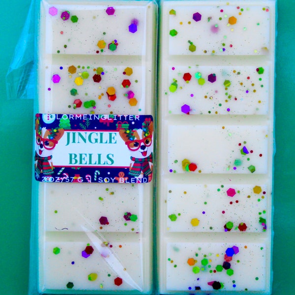 Jingle Bells | Strong Scented Wax Melt | Pretty Wax Melt | Soy Wax Melt | Birthday Gift | Great Gift | Cute Gift | Winter