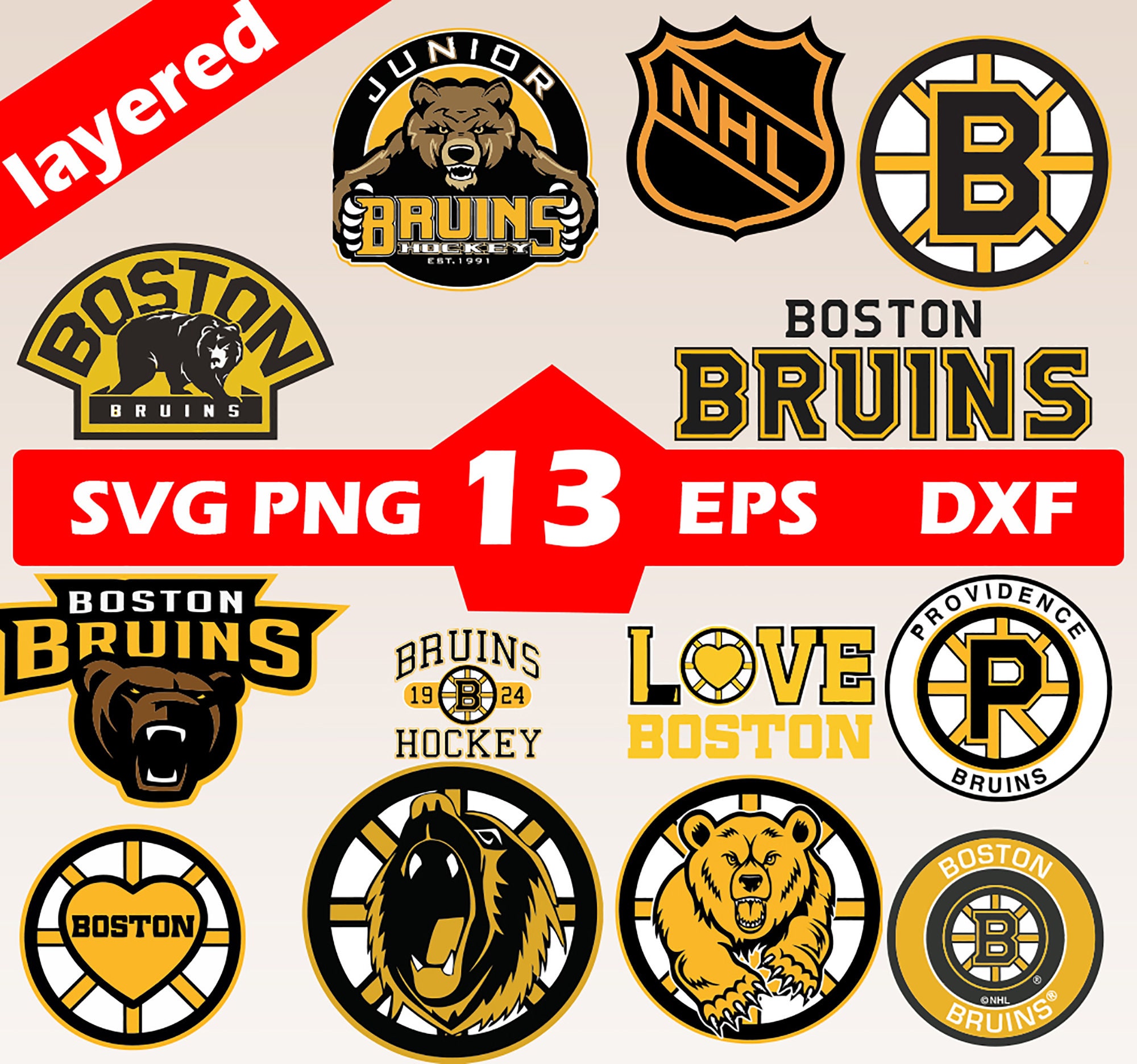 Boston Bruins Svg Logo Cut File For Cricut | Etsy