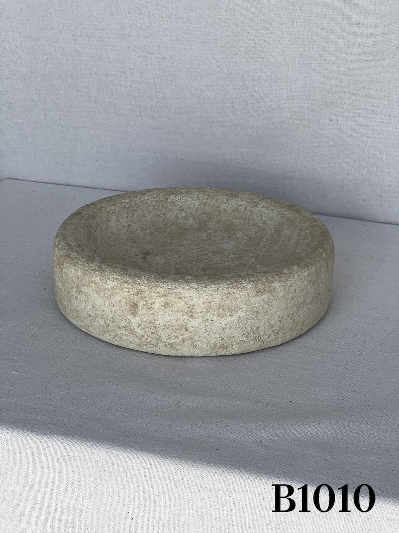 Hand-carved Cast Stone Bowl, Decorative Bowl, Rustic Table Decor - Etsy ...