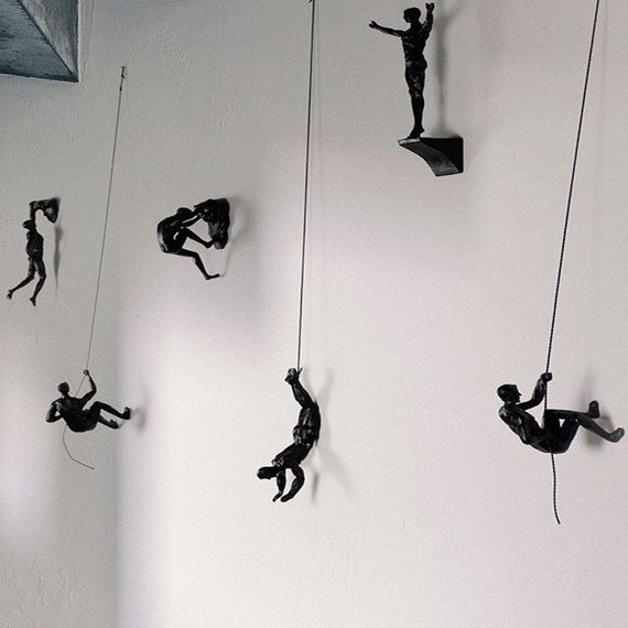 Set Of 6 Climber Men Sculpture 3 Climbing Wall Art Canada - Climbing Wall Art Canada Set Of 6 Climber Men Sculpture 3 Climbing Wall Art Canada - Climbing Wall Art Canada