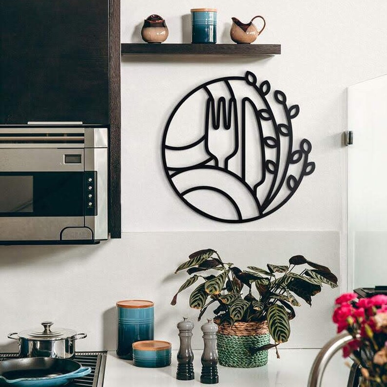 Metal Wall Art Metal Wall Decor Kitchen Wall Decor Home Etsy