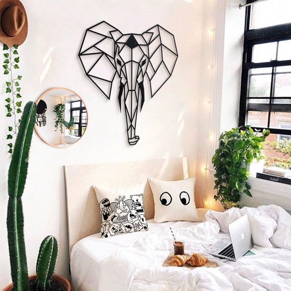 Elephant Wall Decor Home Office Living Room Decor Wildlife - Etsy ...