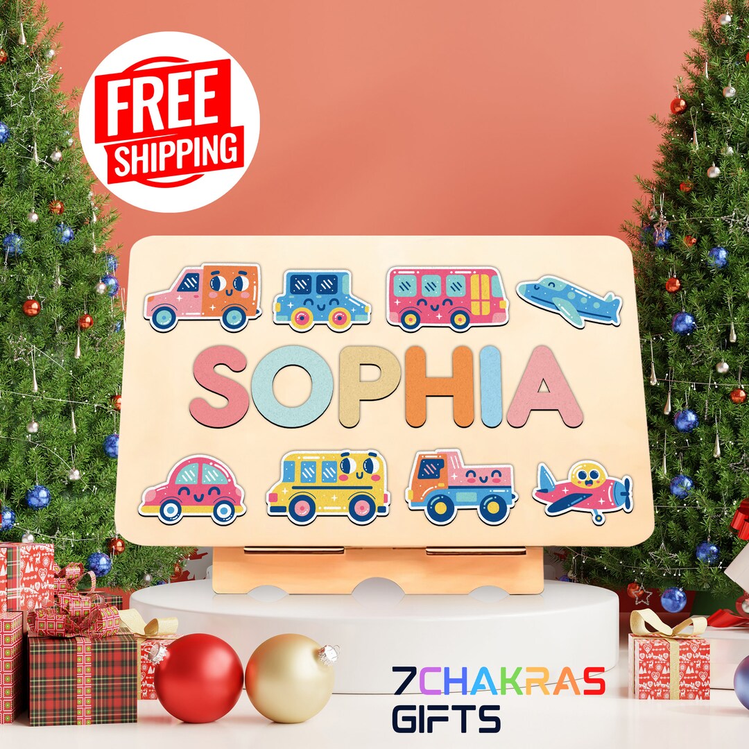 Name Frame Toy Personalized Baby Puzzle Name Gifts for Baby Boys and Girls Toy for ...