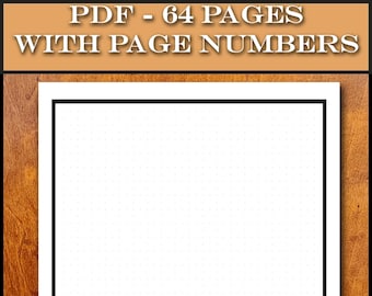 Rocketbook Dot Grid Pages: Numbered 1-64, QR Codes (PDF Download)