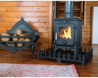 small cast iron wood burner