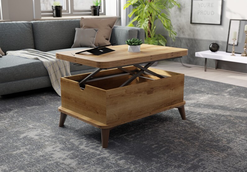 Magic Walnut Extendable Coffee Dining Table Lift Top Table Etsy UK