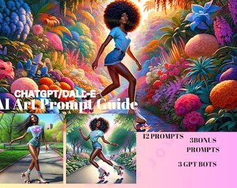 ChatGPT Dall E Roller Babes promptgids, twaalf prachtige prompts 3 bonusprompts, 3 GPTS, Create Dazzling A.I. Kunstwerk | Digitaal downloaden
