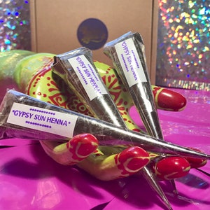 2 Fresh Henna Cones - All Natural Henna Paste
