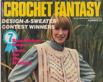 Crochet Fantasy Ausgabe 25 Vintage Muster - Bestseller Häkeln Magazin -PDF Version Instant Download