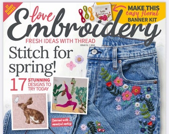 Love Embroidery Ausgabe 51, 2024 - PDF Magazine Ausgabe - Bestseller Stickzeite PDF Version Sofortiger Download- Wöchentliche Magazine