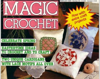 MAGIC CROCHET numéros 40 et 43 - Patron au crochet vintage - Magazine Magic Crochet Magazine - Téléchargement instantané de la version PDF