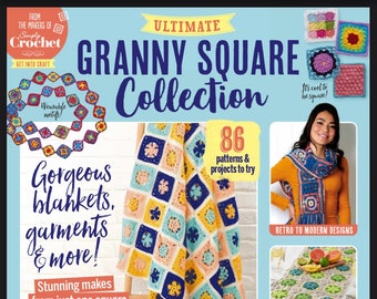 Granny Square Collection  86 Patterns – 16 July 2021  - Art & Craft Magazine- Instant Download PDF Version