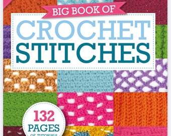 Revista Crochet - Libro Grande de Puntos de Ganchillo - 132 Páginas - Revista Guía Paso a Paso - Descarga Instantánea Versión PDF