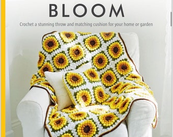 Grandma Square Full Bloom Blanker Pattern - 25 Patterns Guide Buch - Art & Craft Magazine - Instant Download PDF Version