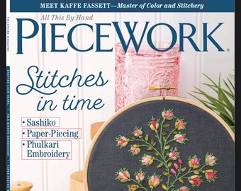Piecework Summer 2024 Magazine Issue - Best Seller Pattern Magazine -PDF Version Instant Download- Weekly Magazines