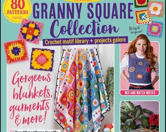 Granny Square Collection  80 Patterns – 2 November 2023  - Art & Craft Magazine- Instant Download PDF Version