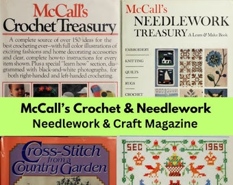 McCall's Crochet and Needlework Treasury Bundle x4 - McCall's Needlework and Crafts - Art & Craft Magazine- Instant Download PDF Version