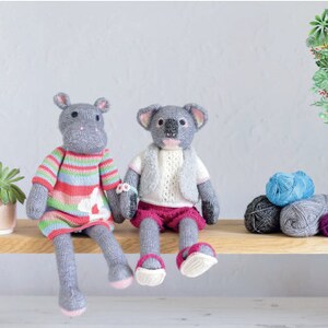 Knitted Wild Animal Friends - Over 40 Knitting Patterns for wild animal dolls and cloths- Instant Download PDF Version